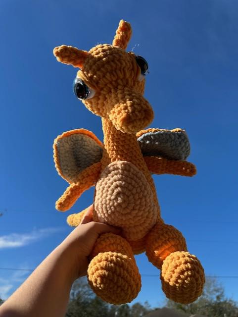 Chari-Dragon nostalgic Amigurumi